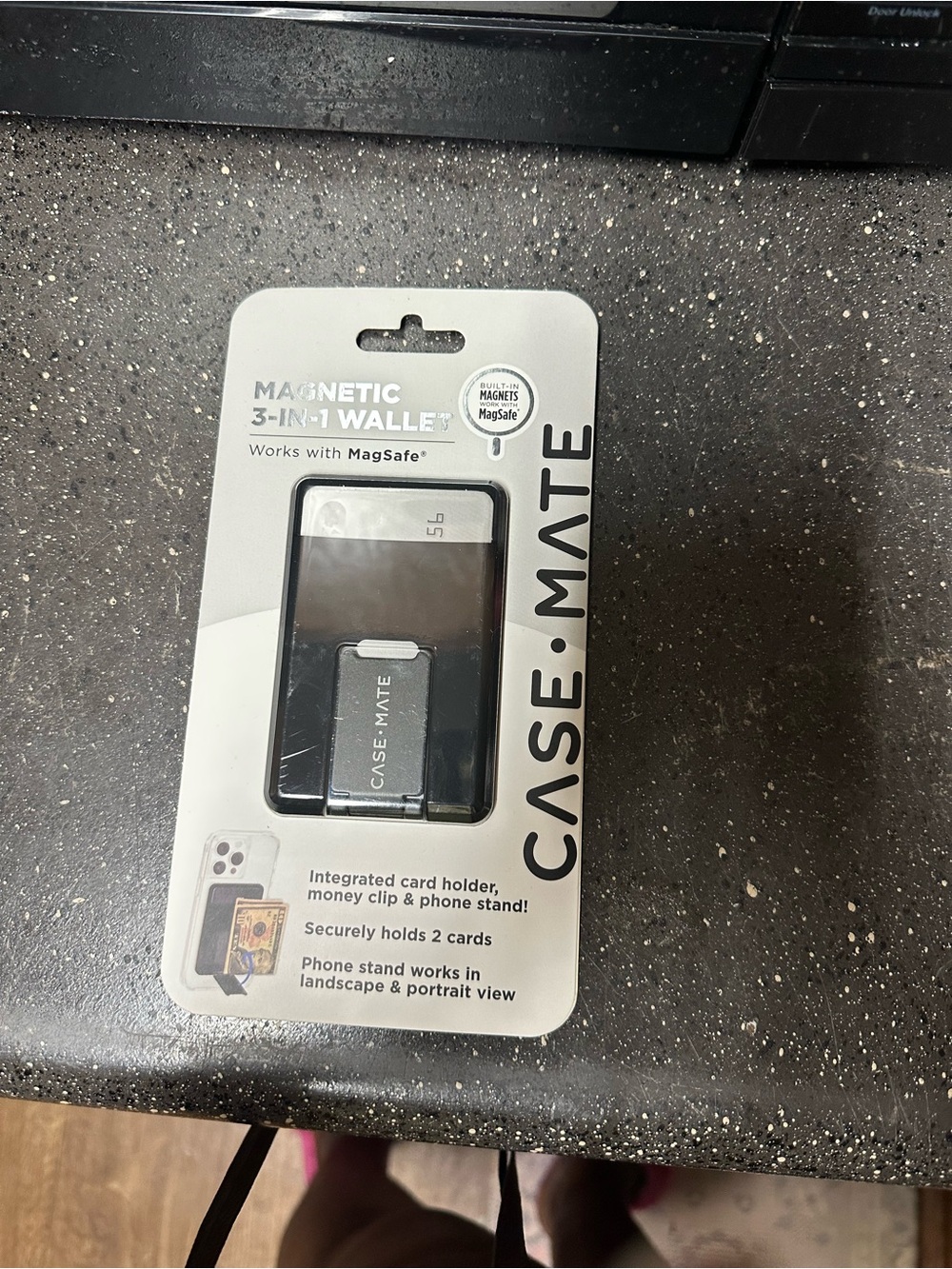 case-mate Magnetic 3-in-1 Wallet - Black